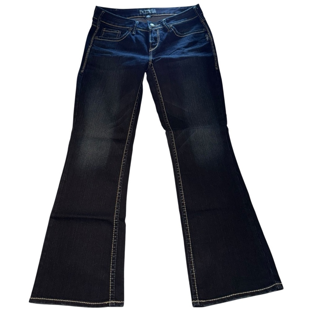 Silver AIKO Women’s Denim Jeans Size 31/31 NWOT Bootcut Dark With Fading